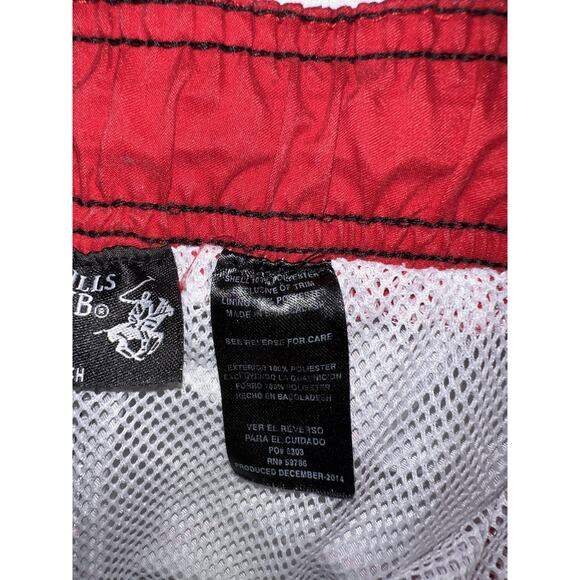 Beverly Hills Polo Club Shorts Mens Medium Plaid Swim Trunks Boardshorts - Picture 5 of 7
